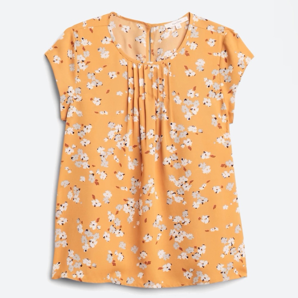 MONDAY FUNDAY (Stitch Fix) Macy Pleated Blouse Sz L